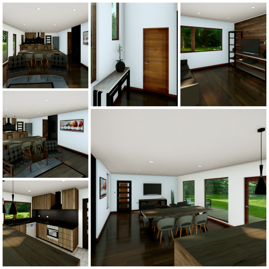 Collage de interiores del modelo Cannes Platinum
